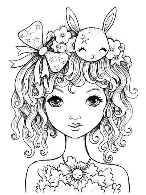 ideas  coloring pages  adult girls home family style