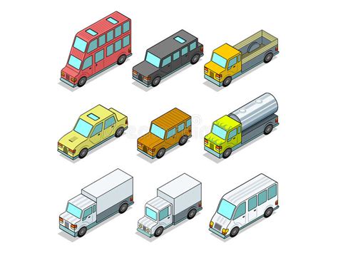 自动例证向量 向量例证 插画 包括有 介绍 小巴 分类 货物 自动 经典 装货 后勤 敞篷车 22833061