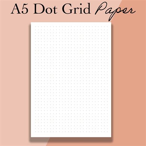 dot grid paper printable mm square  dot grid insert   dot