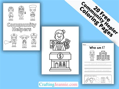 community helper coloring pages  printable