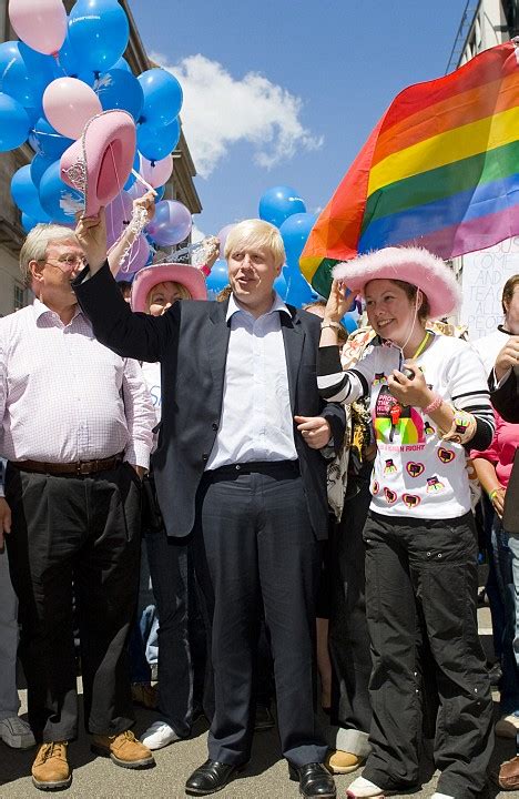 Boris Dons Pink Stetson To Join In Gay Pride March Daily