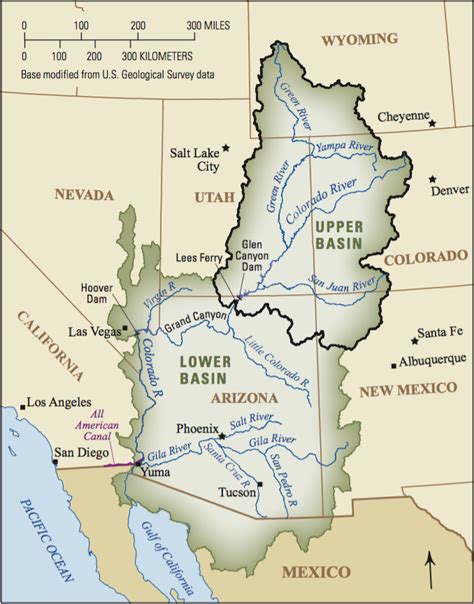 colorado river basin map u s geological survey