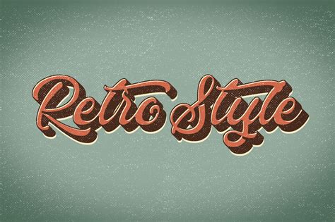 retro style text effect graphicsegg