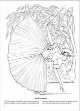 Ballerina Ballets Nutcracker Getcolorings Dover sketch template
