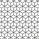 Tessellation Geometric Pattern Coloring Pages Rhombus Printable Colouring Shapes Designs Cube Choose Board Geometrische sketch template