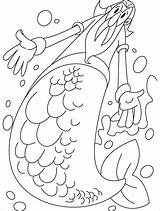 Coloring Merman Pages Age Old Popular Library Clipart Line sketch template