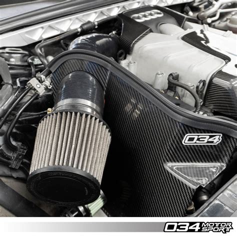x34 carbon fiber intake audi b8 8 5 s4 s5 3 0 tfsi 034motorsport