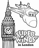 Wings Super Coloring London Pages Jerome Topcoloringpages Sheets Printable Jett Sheet sketch template