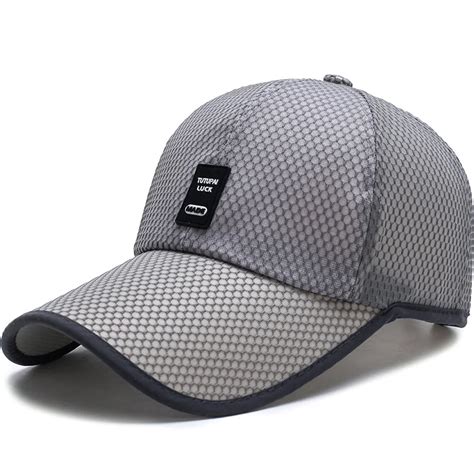branded baseball caps summer mesh cap mens hat  panels baseball caps snapback hat solid color