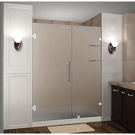 aston nautis gs 64 in x 72 in completely frameless hinged shower door