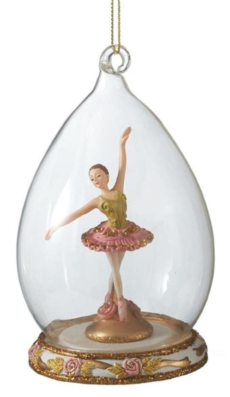 4 5 dancing ballerina in glass dome decorative christmas