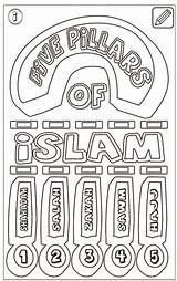 Islam Coloring Pillars Pages Coloringpagesfortoddlers sketch template