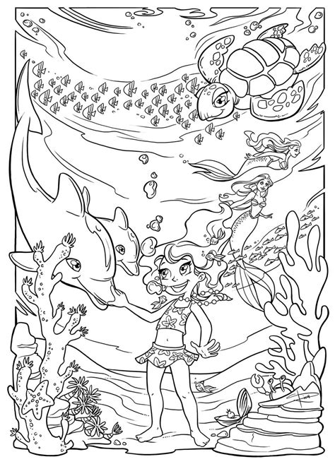 underwater fun coloring page  sabinerich  deviantart