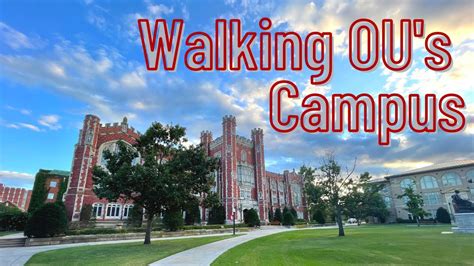 walking  university  oklahoma campus youtube