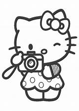 Kitty Hello Coloring Pages Colouring Color Print Momjunction Printables sketch template
