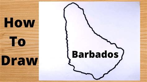 Barbados Map Drawing Easy Way Youtube