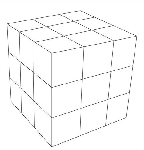 rubik cube template printable floss papers