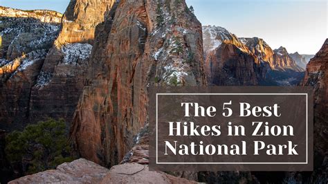hikes  zion national park