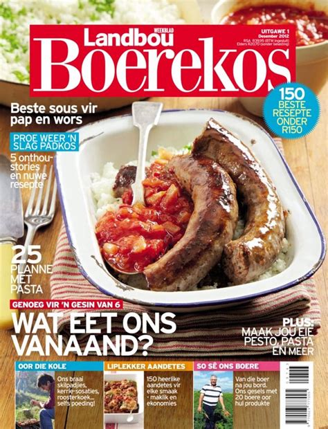 landbou boerekos afrikaans magazine buy subscribe   read landbou boerekos