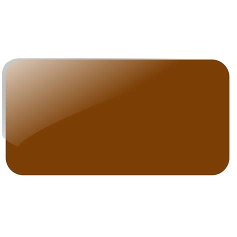 brown rectangle button panel svg clip arts   clip art png icon arts