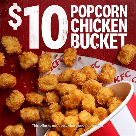 Deal Kfc 10 Bucket Of Popcorn Chicken Frugal Feeds