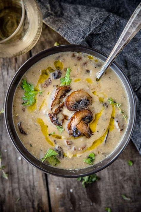 Wild Mushroom Soup With Sherry And Thyme Vindulge