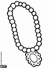 Coloring Necklace Pearl Pages Clipart Beads Drawing Printable Preschool Color Jewelry Template Getcolorings Kids Print sketch template