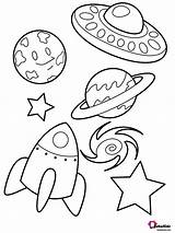 Space Planets Bubakids Outer Rocket Alien Ship Coloring Stars Pages sketch template