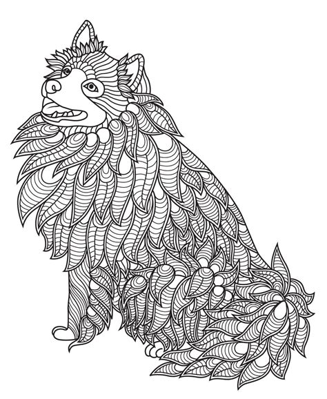 mandala puppies coloring pages png  file