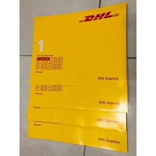 dhl cardboard document envelope  size  pocket shopee malaysia