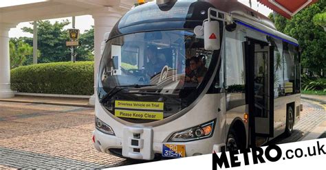 Automated Robot Bus Unleashed In Trial Showcasing The Future Of Public