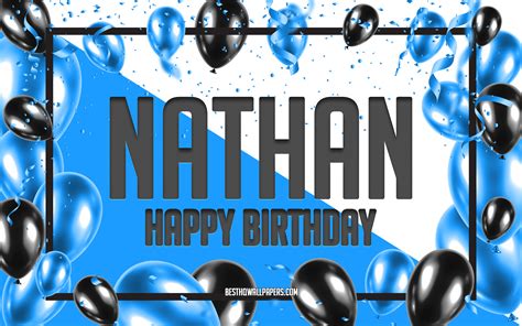 wallpapers happy birthday nathan birthday balloons background