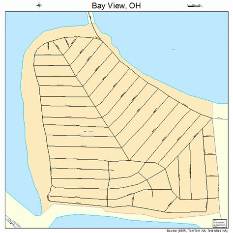 bay view ohio street map