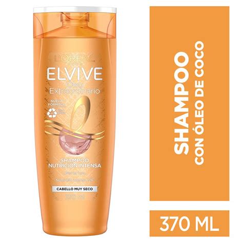 elvive shampoo nutricion intensa oleo extraordinario coco frasco  ml metro