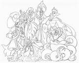 Coloring Pages Disney Villains Students Via sketch template