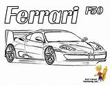 Coloring Ferrari Pages Car Print Colouring Kids Color Drawing Pdf Boys Fxx Popular sketch template