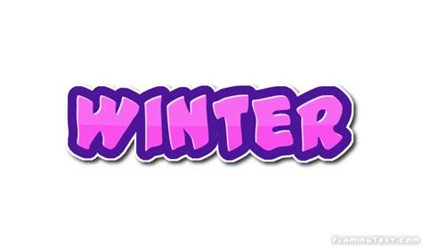 winter logo   design tool  flaming text
