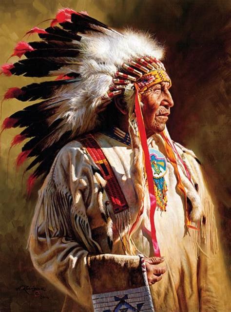 Profile Of A Chief Native Portraits 1000 Pieces Ceaco Puzzle
