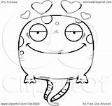 Pollywog Lineart Tadpole Loving Character Illustration Cartoon Mascot Royalty Thoman Cory Graphic Clipart Vector sketch template