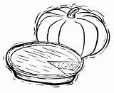 Pie Coloring Pumpkin Pages Squash Color Drawing Printable Kids Getcolorings Print Food Getdrawings sketch template