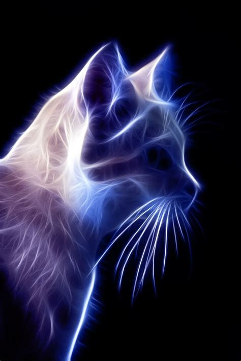 Fire Cat 3 By Tazpoltorak On Deviantart Cat Art Cats Fractal Art