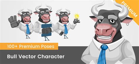 bull vector character vector characters