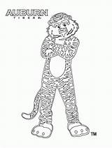 Auburn Tigers sketch template