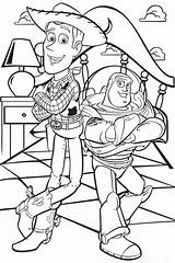 Toy Story Coloring Pages Woody Buzz Lightyear Color Jessie Printables sketch template