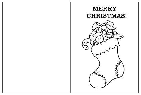 printable coloring christmas cards coloring pages
