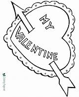 Coloring Valentine Heart Pages Printable Below Click Hearts sketch template