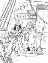 Pirates Caribbean Coloring Pages Kids sketch template