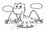 Dinosaur Coloring Pages Baby Preschoolers Via sketch template