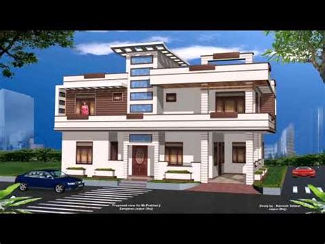duplex house exterior design pictures  india youtube