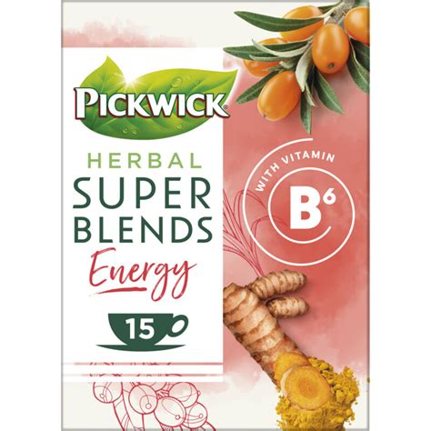 pickwick herbal super blends energy kruidenthee bestellen albert heijn